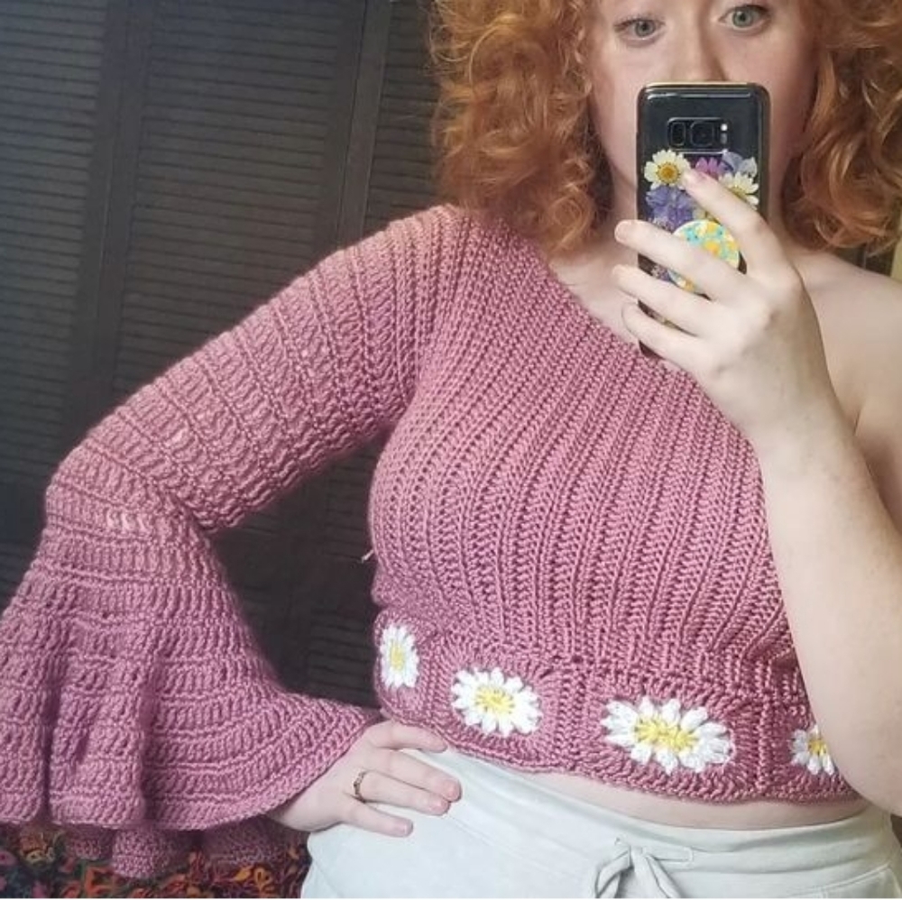 Handmade crochet crop top